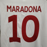 1987/88 Napoli Away White Retro Soccer Jersey