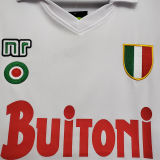 1987/88 Napoli Away White Retro Soccer Jersey