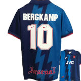 BERGKAMP #10  1995 ARS Away Blue Retro Jersey (有背号下英文)