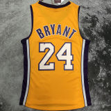 2008/09 Lakers BRYANT #24 Yellow Retro  NBA Jerseys 热压