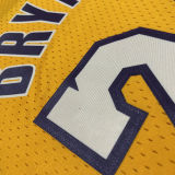 2008/09 Lakers BRYANT #24 Yellow Retro  NBA Jerseys 热压