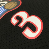 1997/98 76ers IVERSON #3 Retro Black NBA Jerseys热压
