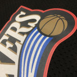 1997/98 76ers IVERSON #3 Retro Black NBA Jerseys热压