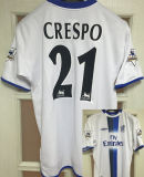 CRESPO #21 CFC Away White Retro Jersey  2003/05 (Have Patch 带英超臂章)