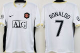 2006/07 M Utd Away White Retro Soccer Jersey