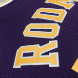 1998/99 Lakers RODMAN #73 Retro Purple NBA Jerseys热压