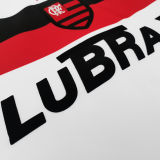 2001 Flamengo Away White Retro Soccer Jersey