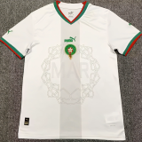2022/23 Morocco Away White Fans Soccer Jersey