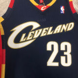 2008/09 Cleveland JAMES #23 Retro Dark Blue NBA Jerseys热压