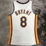 2003/04 Lakers BRYANT #8 Retro White NBA Jerseys热压