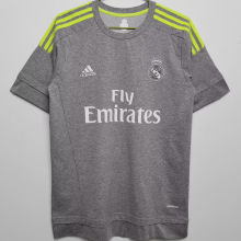 2015/16 RM White Away Grey  Retro Soccer Jersey
