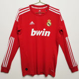2011/12 RM Away Red Long Sleeve Retro Jersey