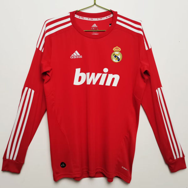 2011/12 RM Away Red Long Sleeve Retro Jersey