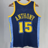 2006/07 Nuggets ANTHONY #15 Dark Blue Retro NBA Jerseys 热压
