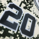 2013/14 Spurs GINOBILI #20 Camo Retro NBA Jerseys 热压