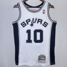1993/94 Spurs ROOMAN  #10 White Retro NBA Jerseys热压