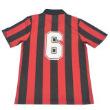 1988/89 AC Milan Home  Long Sleeve Retro Jersey