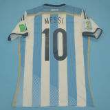 2014/15 Argentina Home Retro Soccer Jersey
