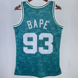1985/86 Celtics BAPE×M&N #93 Black  NBA Jerseys