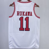 RUKAWA #11 SHOHOKU White NBA Jersey