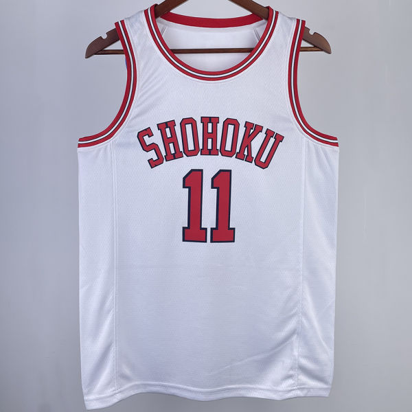 RUKAWA #11 SHOHOKU White NBA Jersey