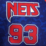 1993 Nets BAPE×M&N #93 Blue NBA Jerseys