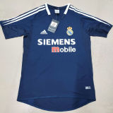 2004/05 RM Away Black Retro Soccer Jersey (Not La Liga Patch)