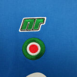 1987/88 Napoli Home Blue Retro Long Sleeve Soccer Jersey