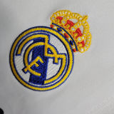2009/10 RM White Home Retro Long Sleeve Jersey