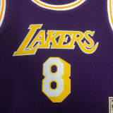 Lakers BRYANT #8 Retro Purple NBA Girl Jersey