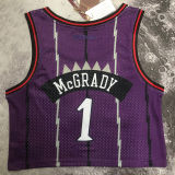 Toronto Raptors MCGRADY #1 Retro Purple NBA Girl Jersey