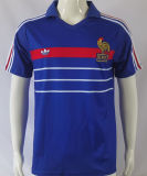 1982/84 France Home Blue Retro Soccer Jersey