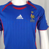 2006 France Home Blue Retro Soccer Jersey