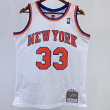 1991/92 NY Knicks EWING #33 White Retro NBA Jerseys 热压