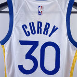 Warriors CURRY #30 White Kids NBA Jersey 热压
