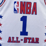 2003 ALL-STAR MCGRADY #1 Retro White NBA Jerseys