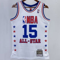 2003 ALL-STAR CARTER #15 Retro White NBA Jerseys