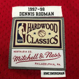1998 Bulls RODMAN #91 Retro Red NBA Jersey