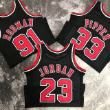 1998 Bulls RODMAN #91 Retro Black NBA Jersey