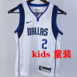 Mavericks IRVING #2 White Kids NBA Jersey 热压