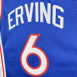 1982/83 76ers ERVING #6 Blue Retro NBA Jerseys 热压