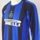 2004/05 In Milan Home Retro Long Sleeve Jersey