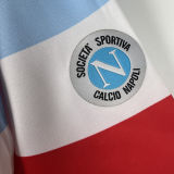 1990/91 Napoli Away Red Retro Soccer Jersey