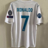 2017/18 RM Home UCL FINAL KYIV 2018 Retro Long Sleeve Jersey  (Have All Patch 全臂章有胸前字)