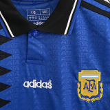 1994 Argentina Away Retro Kids Soccer Jersey