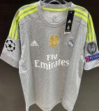 RONALDO #7 RM Away Grey Retro Jersey 2014/15 (Have All Patch) (2014+10) 全套章