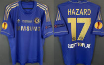 HAZARD #17 CFC Home Blue Retro Jersey 2012/13 (Have All Patch) 全臂章+2013胸前小字