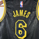 Lakers JAMES #6 Black Kids NBA Jersey