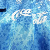1993 Cruzeiro Home Blue Retro Soccer Jersey