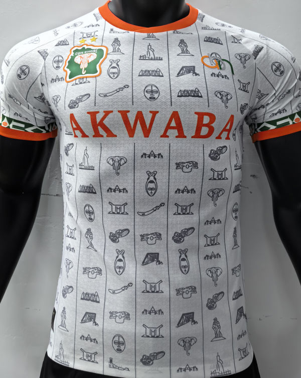 2024 Ivory Coast Special Edition White Player Version Jersey